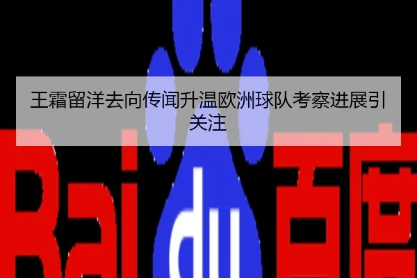 王霜留洋去向传闻升温欧洲球队考察进展引关注